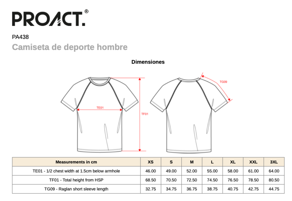 Tallas de Camisetas Intercatia Fest